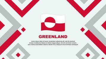 Grönland Flagge abstrakt Hintergrund Design Vorlage. Grönland Unabhängigkeit Tag Banner Hintergrund Vektor Illustration. Grönland Vorlage