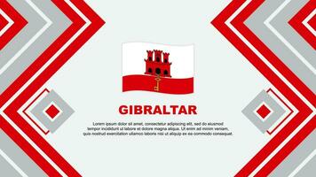 gibraltar flagga abstrakt bakgrund design mall. gibraltar oberoende dag baner tapet vektor illustration. gibraltar design