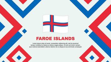 faroe öar flagga abstrakt bakgrund design mall. faroe öar oberoende dag baner tapet vektor illustration. faroe öar mall