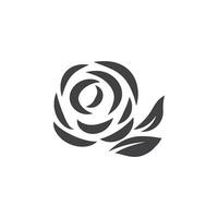 Schönheit Rose Blume Vektor Symbol