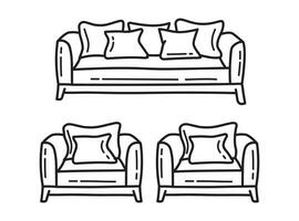 modern soffa klotter design vektor