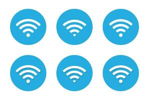 wiFi nätverk ikon med skugga. trådlös förbindelse symbol vektor