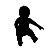 süß Baby Silhouette t Hemd Vektor Grafik