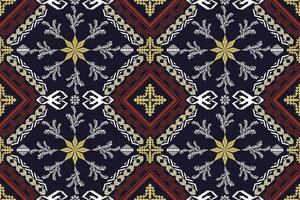 geometriska etniska orientaliska traditionell konst pattern.figure tribal broderi style.design för bakgrund, tapeter, kläder, inslagning, tyg, element,, vektorillustration. vektor