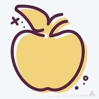 ikon apple - mbe syle vektor
