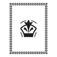 Jahrgang Blumen- klassisch kalligraphisch retro Vignette scrollen Frames Zier Design Elemente schwarz und Farbe einstellen isoliert Vektor