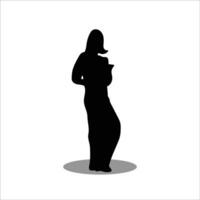 kvinna silhuett stock vektor illustration