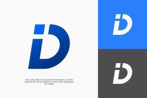 monogram brev jag och d logotyp design vektor