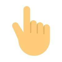 angehoben Finger Vektor eben Symbol zum persönlich und kommerziell verwenden.