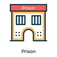 trendiga fängelsekoncept vektor