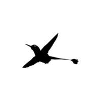 fliegend Kolibri Silhouette, können verwenden Kunst Illustration, Webseite, Logo Gramm, Piktogramm oder Grafik Design Element. Vektor Illustration