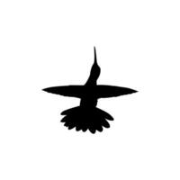 fliegend Kolibri Silhouette, können verwenden Kunst Illustration, Webseite, Logo Gramm, Piktogramm oder Grafik Design Element. Vektor Illustration