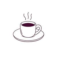 hand dragen illustration av coffe kopp ikon. klotter vektor skiss illustration