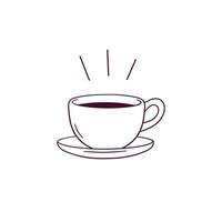Hand gezeichnet Illustration von Kaffee Tasse Symbol. Gekritzel Vektor skizzieren Illustration