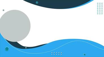 Blau Farbe abstrakt Hintergrund mit Wellen Memphis zum Banner Präsentation Beförderung vektor