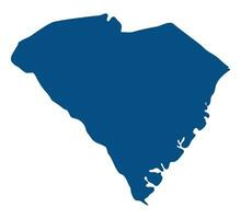 Süd Carolina Zustand Karte. Karte von das uns Zustand von Süd Carolina. vektor