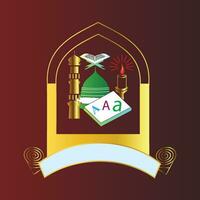Schule, Hochschule, Madrasa, akademisch Institut Logo vektor