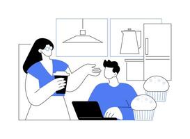 Büro Küche isoliert Karikatur Vektor Illustrationen.