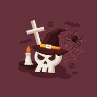 Halloween-Hintergründe-Sammlung. traditionelles Design für Oktober-Events. Vektorvorlagen einfach zu bearbeiten vektor