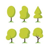 Baum Clipart Set vektor