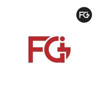 Brief fgi Monogramm Logo Design vektor