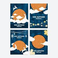 Happy Mid Autumn Festival Card vektor