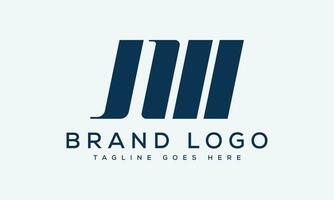 brev jm logotyp design vektor mall design för varumärke.