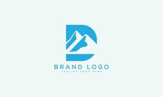 brev d logotyp design vektor mall design för varumärke.