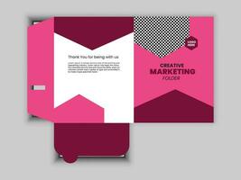 kreativ und Fachmann Marketing Mappe Design vektor