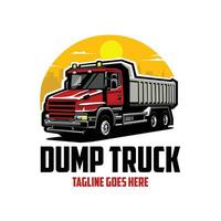 Dump LKW bereit gemacht Logo Vorlage Vektor isoliert. Beste zum Transport verbunden Industrie