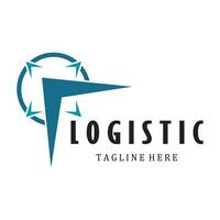 logistik logo symbol illustration vektor design verteilung symbol lieferung von waren wirtschaft finanzen