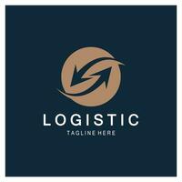 logistik logo symbol illustration vektor design verteilung symbol lieferung von waren wirtschaft finanzen