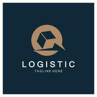 logistik logo symbol illustration vektor design verteilung symbol lieferung von waren wirtschaft finanzen