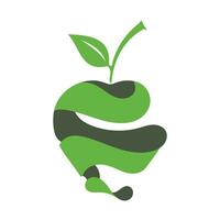 Apfel Logo Design Konzept vektor