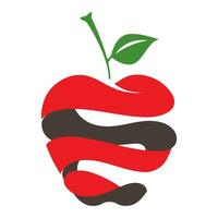 Apfel Logo Design Konzept vektor