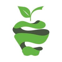 äpple logotyp design begrepp vektor