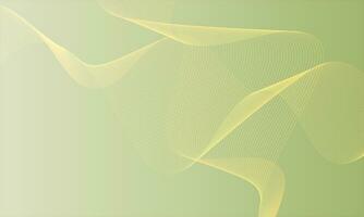 modern einfach abstrakt Nahtlos Gelb Olive Farbe wellig Luft Linie Muster Kunst Arbeit vektor