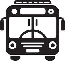 ein Bus Symbol Vektor Silhouette schwarz Farbe 26