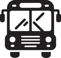 ein Bus Symbol Vektor Silhouette schwarz Farbe 30