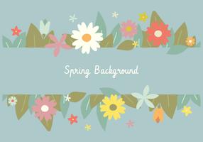 Frühling Banner Blumenhintergrund vektor