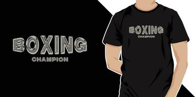Boxen Champion Jahrgang t Hemd Design zum bekleidung und Kleidung. Typografie retro Jahrgang Boxen t Hemd Design zum Veranstaltung vektor