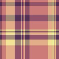 Tartan Textur Textil- von Plaid Stoff Vektor mit ein Muster Hintergrund prüfen nahtlos.