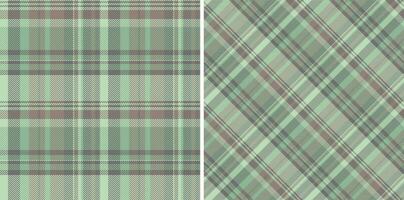 Stoff prüfen Textur von Textil- Muster Hintergrund mit ein Vektor Plaid Tartan nahtlos. einstellen im Winter Farben zum Zimmer Dekor Ideen.