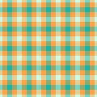 Präsentation prüfen nahtlos Schottenstoff, vielfältig Textur Vektor Plaid. draußen Stoff Textil- Muster Hintergrund im Orange und Licht Farben.