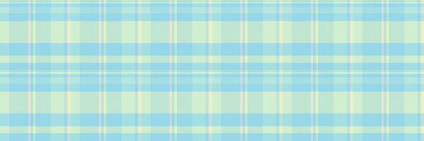 Vorhang prüfen Vektor Hintergrund, Weichheit Muster Stoff Schottenstoff. stolz nahtlos Textil- Textur Plaid im Licht und cyan Farben.