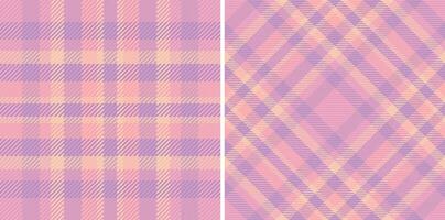 Stoff nahtlos Plaid von Muster Tartan prüfen mit ein Textil- Vektor Hintergrund Textur.