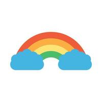 Regenbogen Vektor eben Symbol zum persönlich und kommerziell verwenden.