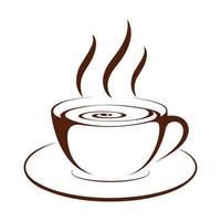 kaffekopp ikon vektor