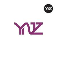 brev ynz monogram logotyp design vektor