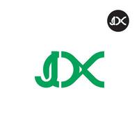 brev jox monogram logotyp design vektor